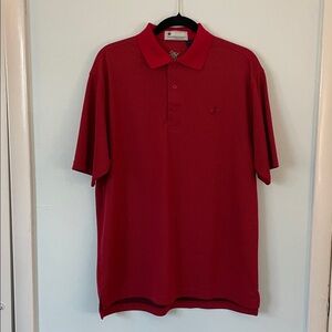 Men's Red Golf Shirt by Eco Tee Size M